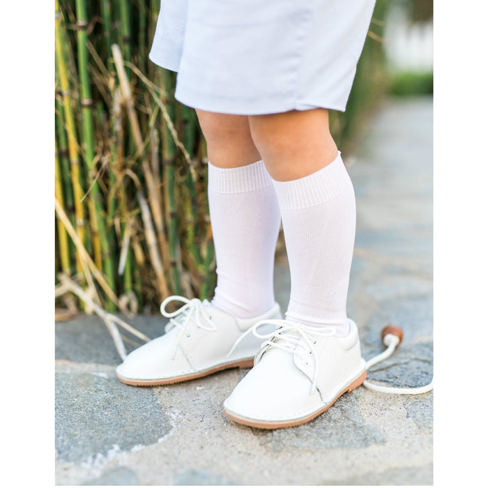 Tyler White Leather Lace Up Shoe (5012)