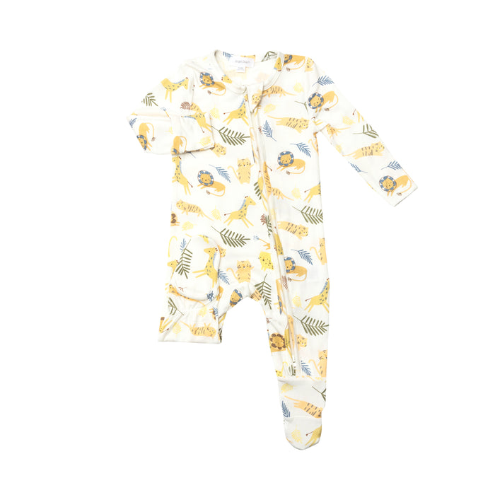 Bamboo Zipper Footie | Animal Friends