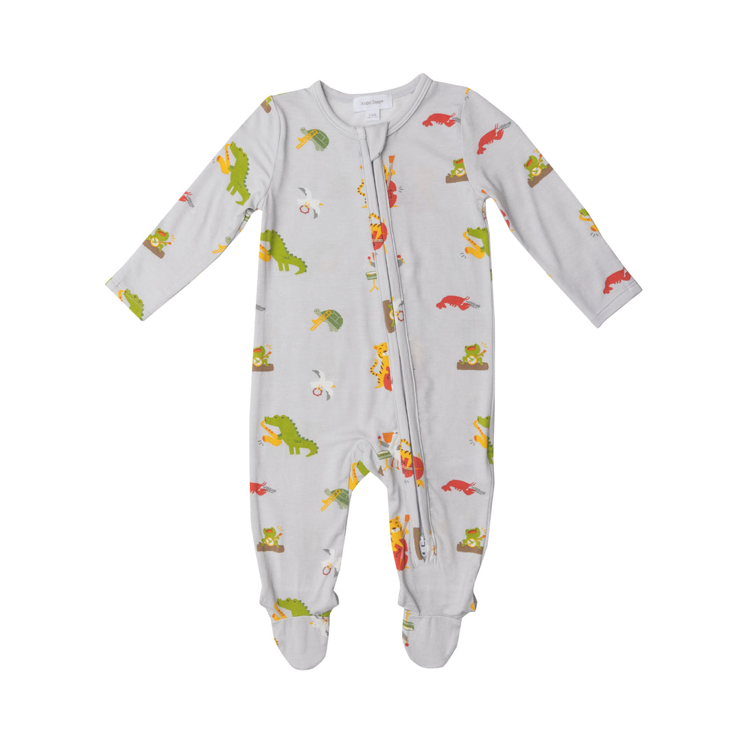 Bamboo Zipper Footie | Jazz Animals