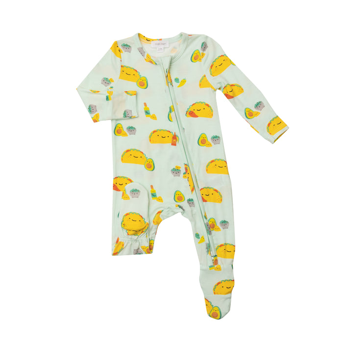 Bamboo Zipper Footie | Tacos