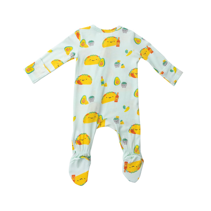 Bamboo Zipper Footie | Tacos