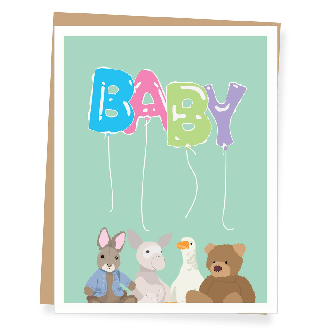 Stuffed Baby Animals Card