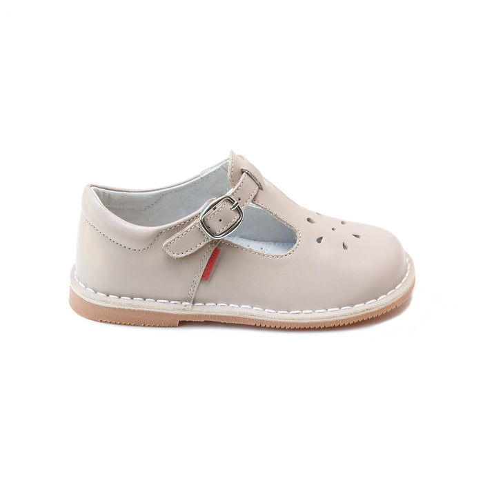 Almond Joy Classic Leather T-Strap Mary Jane (751)