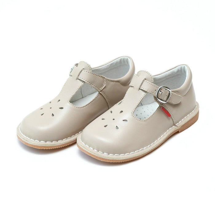 Almond Joy Classic Leather T-Strap Mary Jane (751)