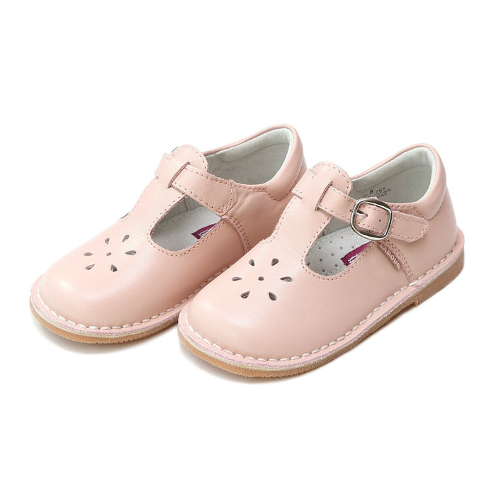 Pink Joy Classic Leather T-Strap Mary Jane (751)