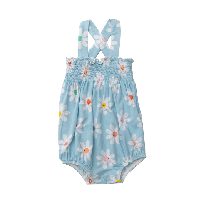 Smocked Sunsuit | Daisy Faces