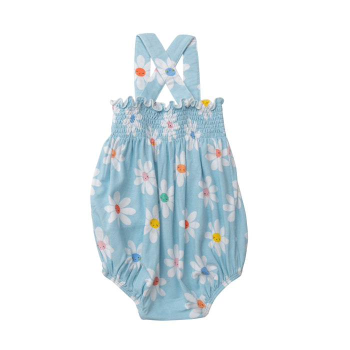 Smocked Sunsuit | Daisy Faces
