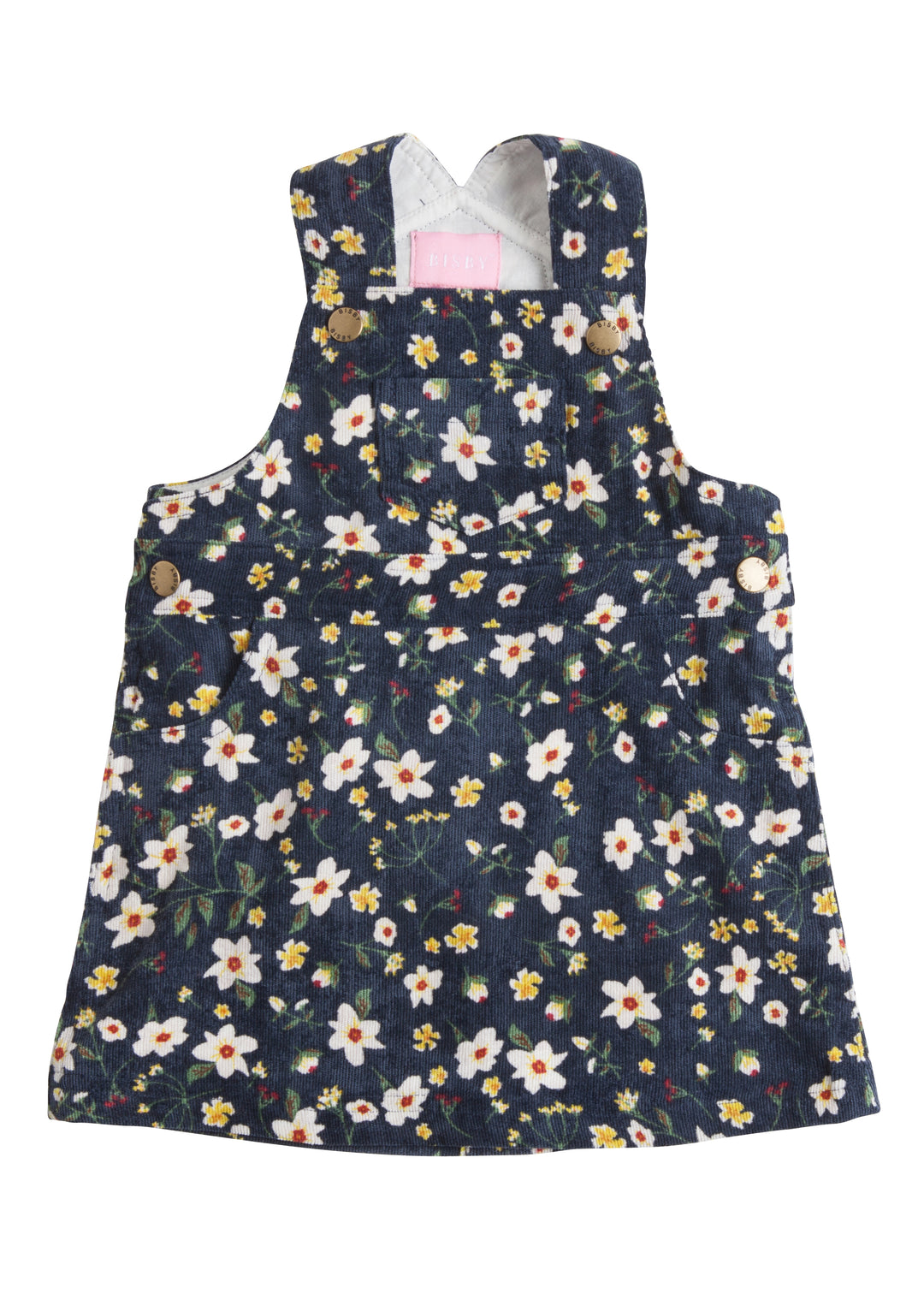 Navy Blossom Penny Pinafore