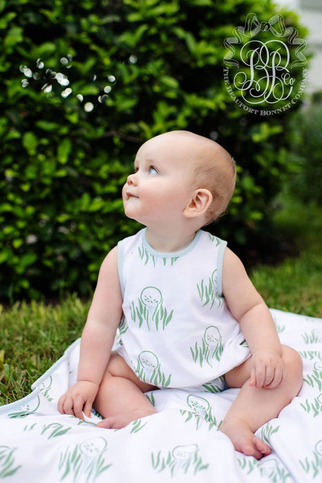 Par Tee White Baby Buggy Blanket