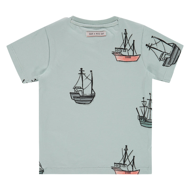 Mint Sail Boat T-Shirt