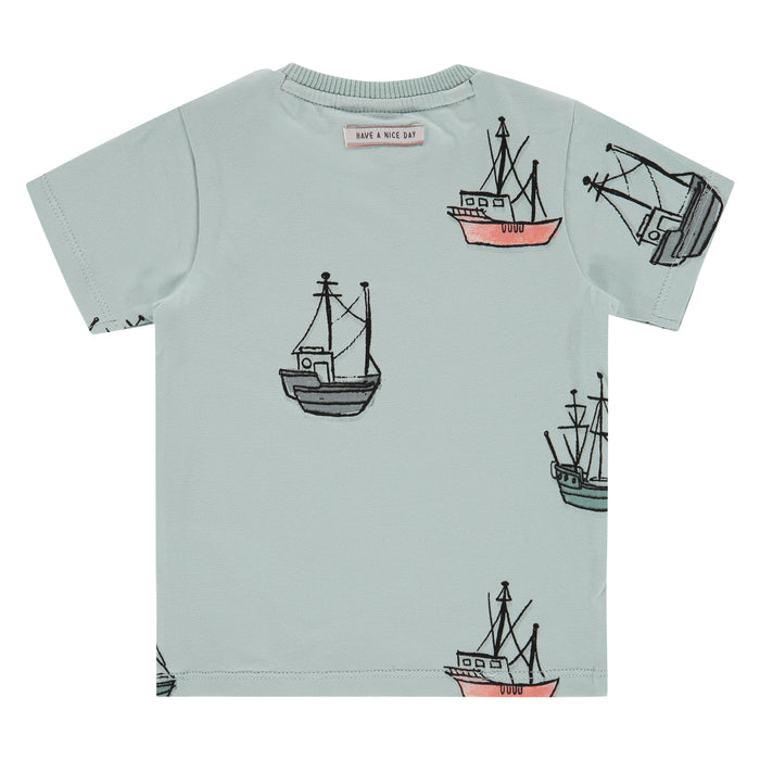 Mint Sail Boat T-Shirt