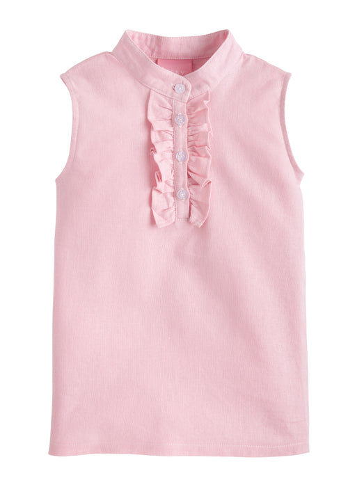 Henley Sleeveless Shirt | Peony