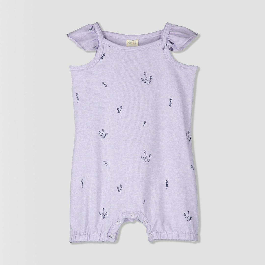 Tegan Jersey Romper | Lavender Kites