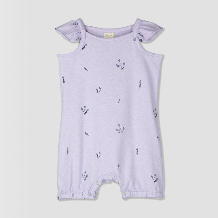 Tegan Jersey Romper | Lavender Kites