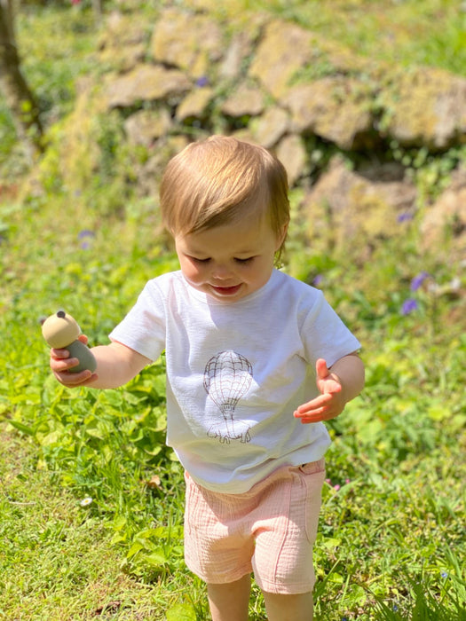 Hippo Hot Air Balloon Jersey T-Shirt