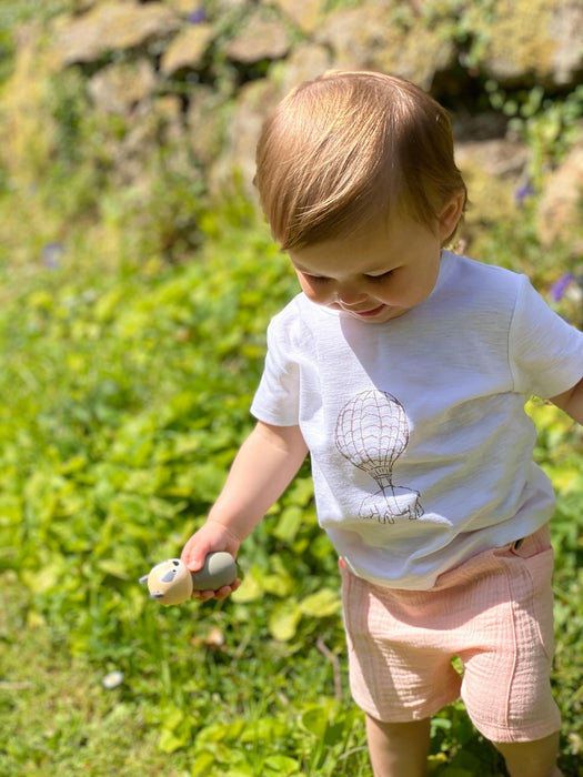 Hippo Hot Air Balloon Jersey T-Shirt