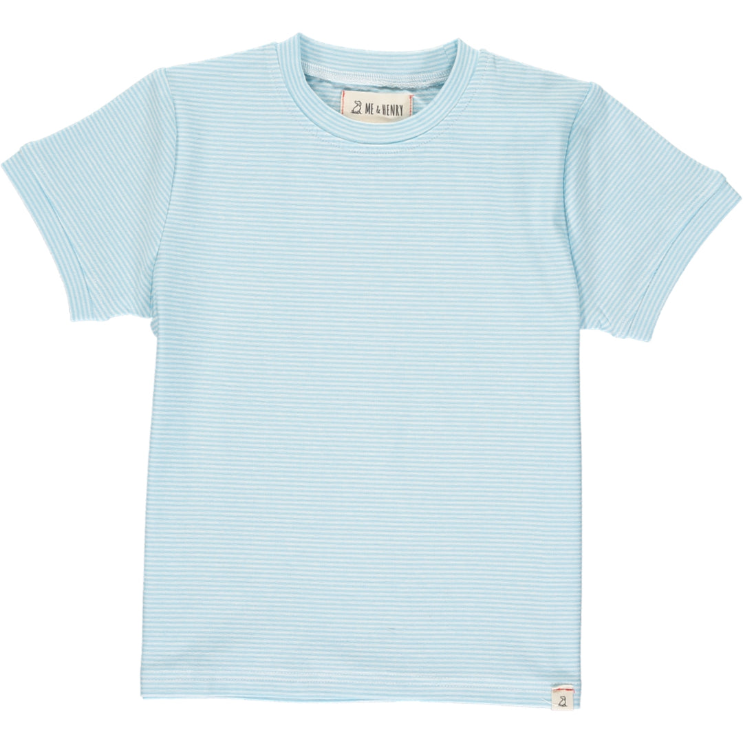 Camber Tee | Blue Micro Stripe
