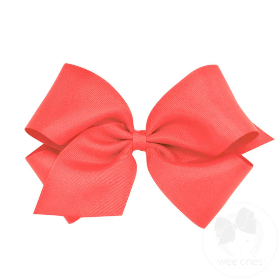 Mini King Grosgrain Bow | Watermelon