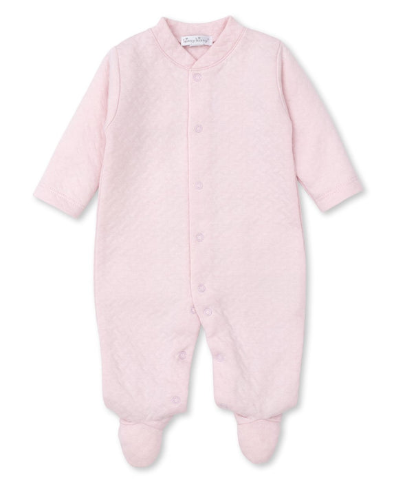 Classic Jacquard Footie | Pink