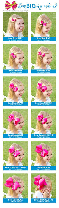 Mini Grosgrain Hair Bow | Antique White