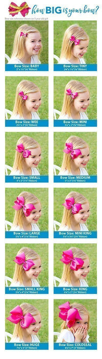 Medium Classic Grosgrain Hair Bow | Light Pink