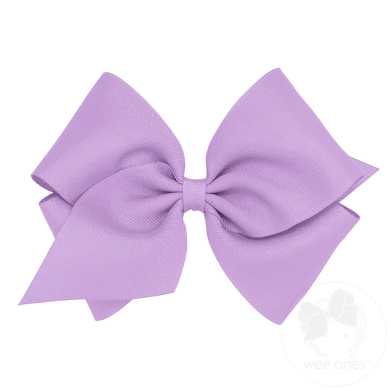 Mini King Grosgrain Bow | Light Orchid