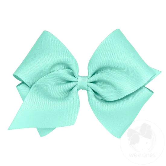 King Grosgrain Hair Bow | Mint