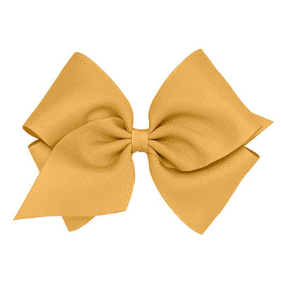 Mini King Grosgrain Bow | Old Gold