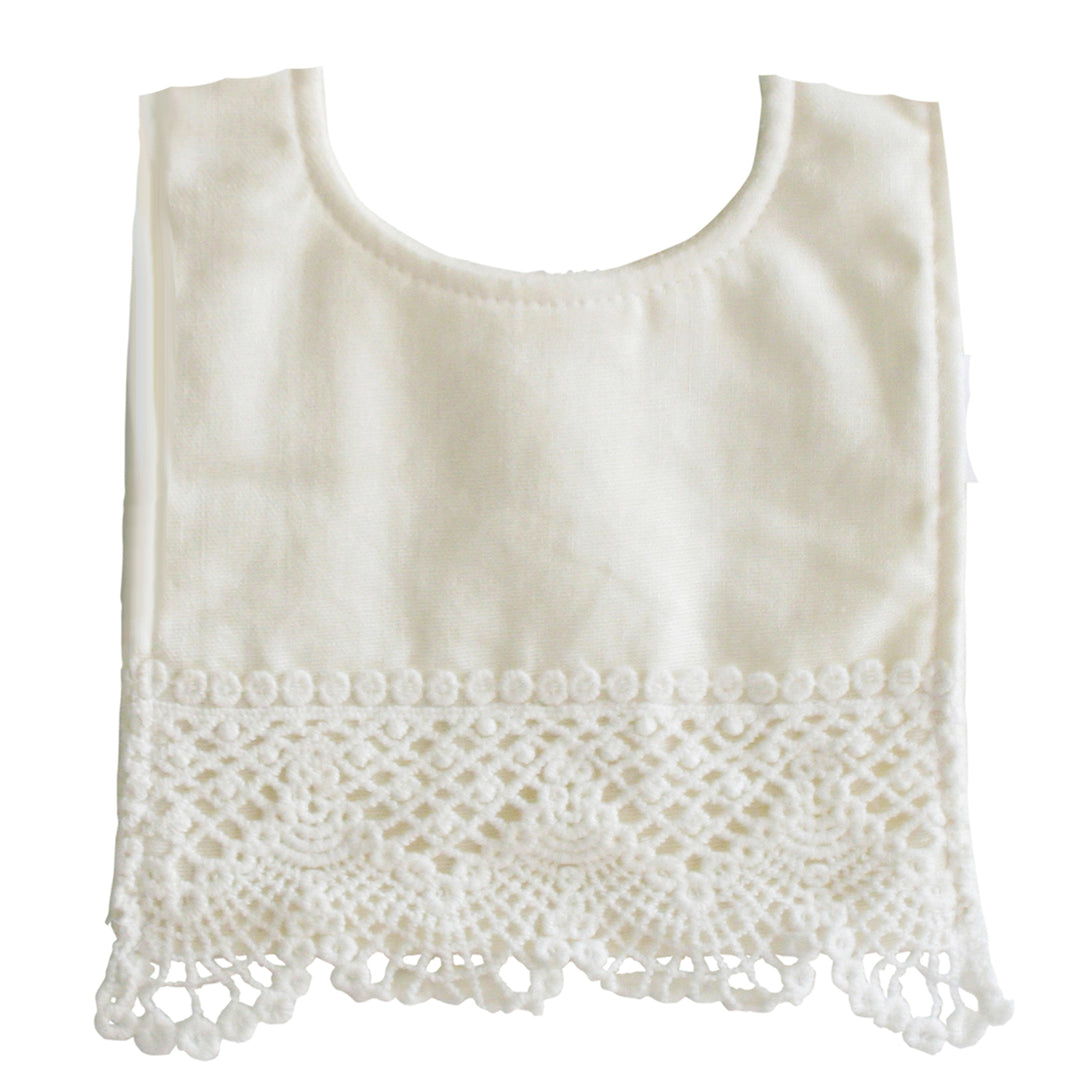 Erin Bib Ivory Linen Bib