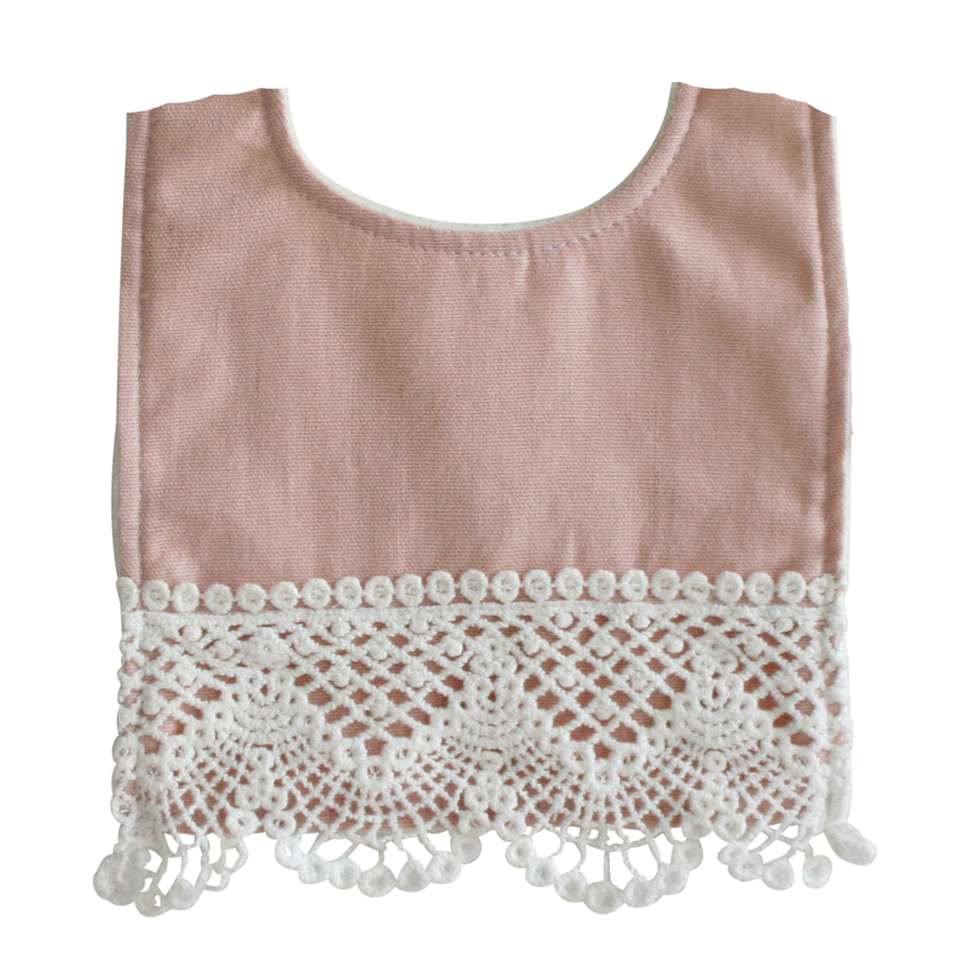 Erin Bib Pink Linen Bib