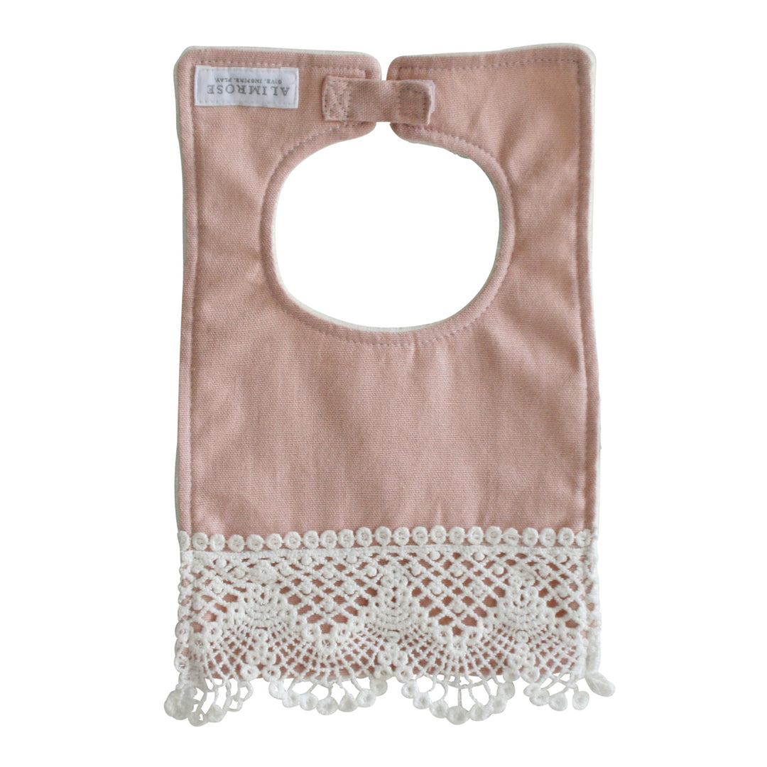 Erin Bib Pink Linen Bib