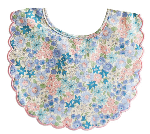 Scallop Liberty Blue Bib
