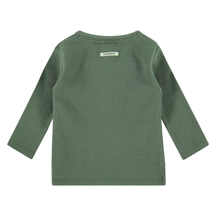 Long Sleeve Henley | Army Green