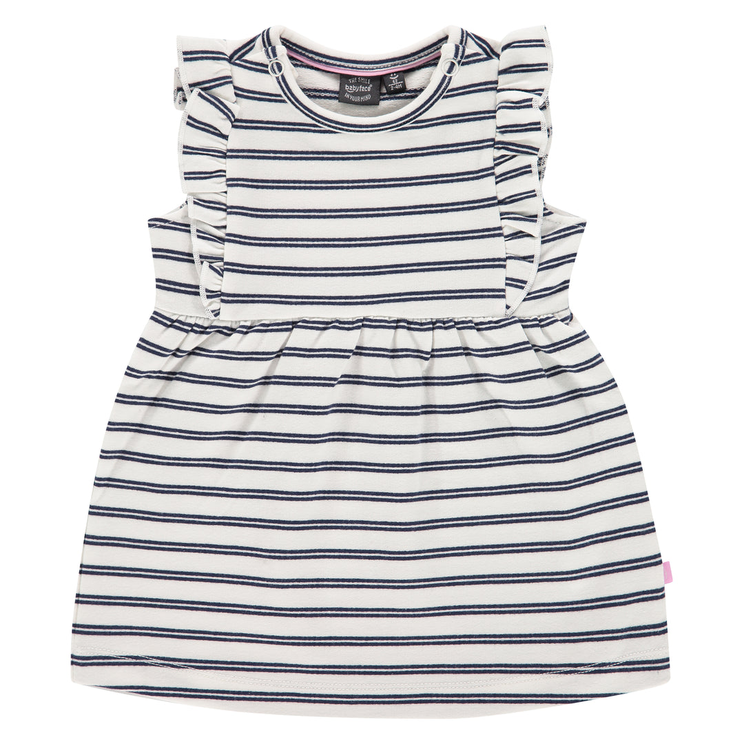 Cream Striped Dress