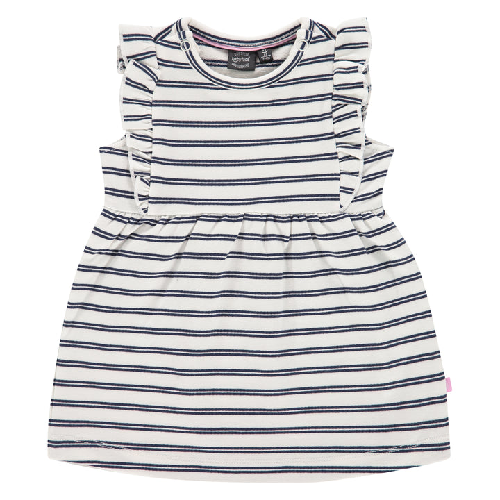 Cream Striped Dress
