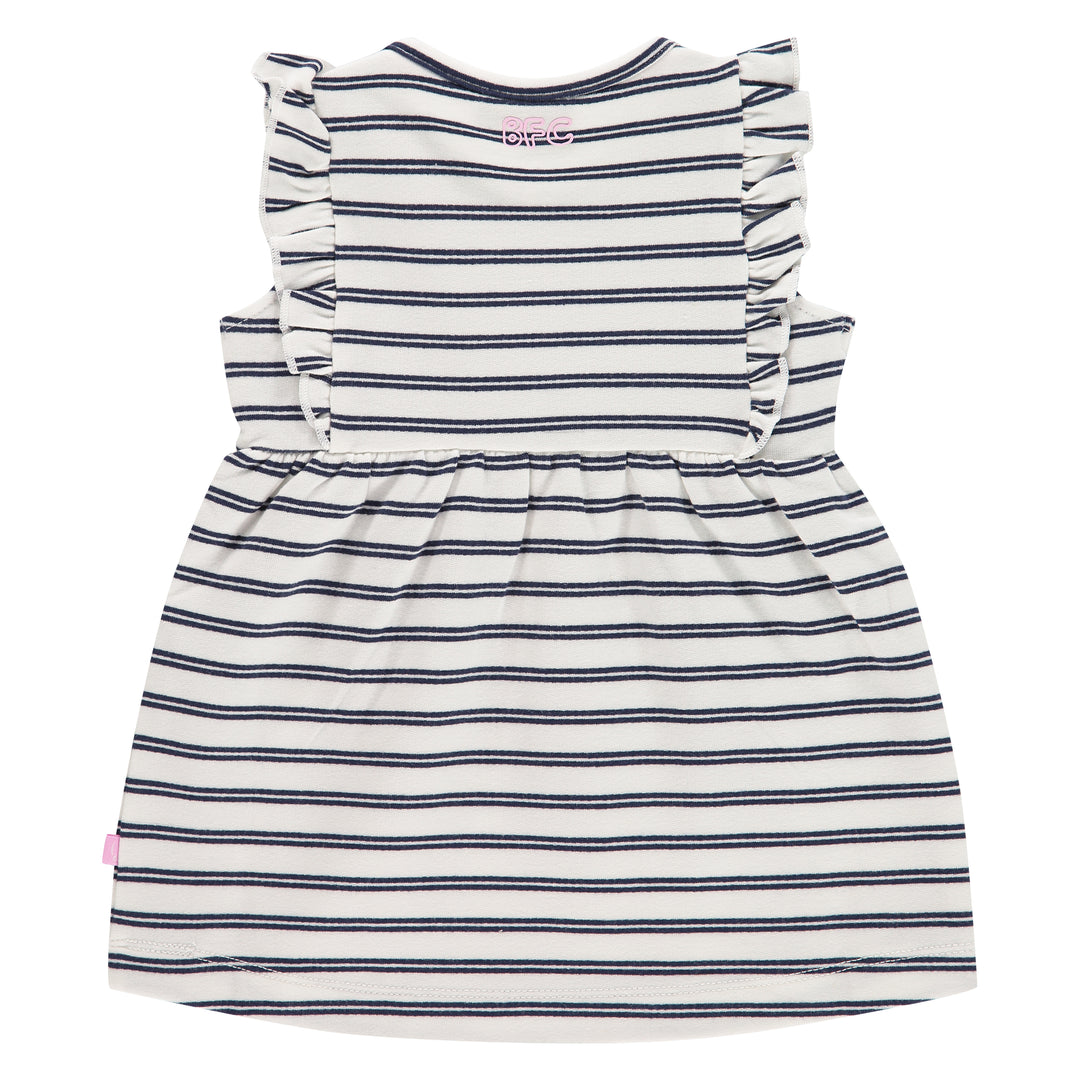 Cream Striped Dress