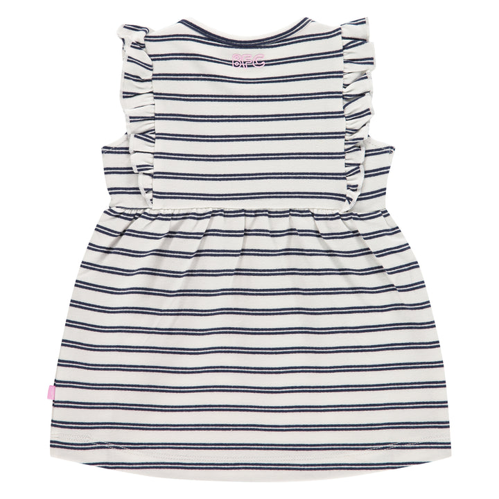 Cream Striped Dress