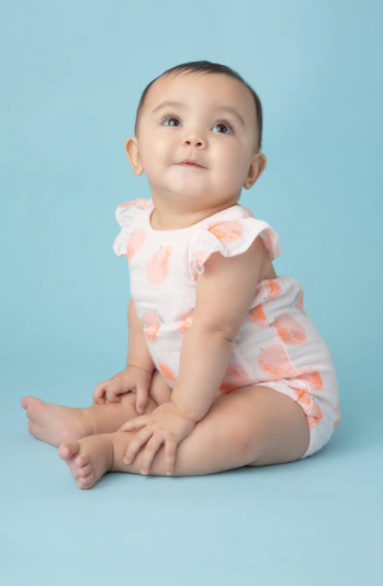 Peachy Muslin Sunsuit