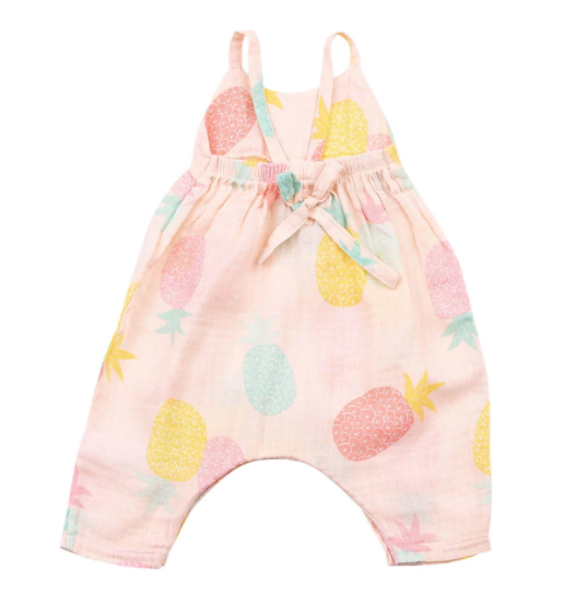 Pineapple Tie Back Romper