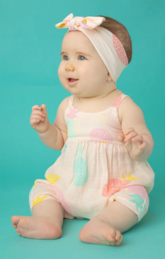 Pineapple Tie Back Romper