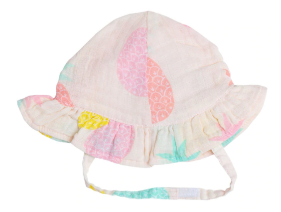 Pineapples Ruffle Sunhat