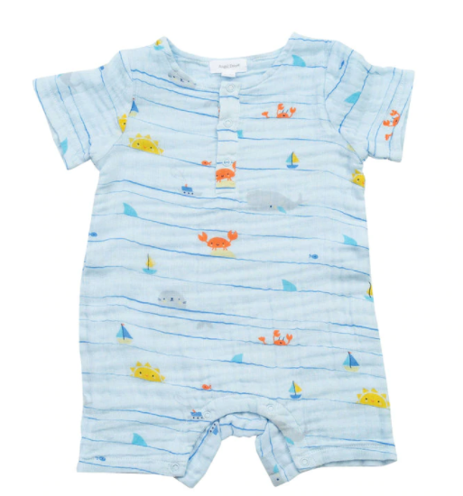 Sea Stripes Henley Shortall