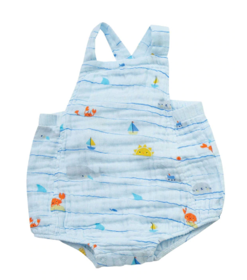 Sea Stripes Retro Sunsuit