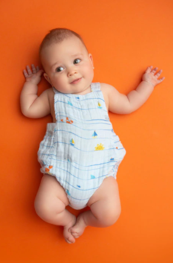 Sea Stripes Retro Sunsuit