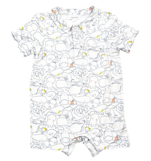 Sea Life Polo Romper