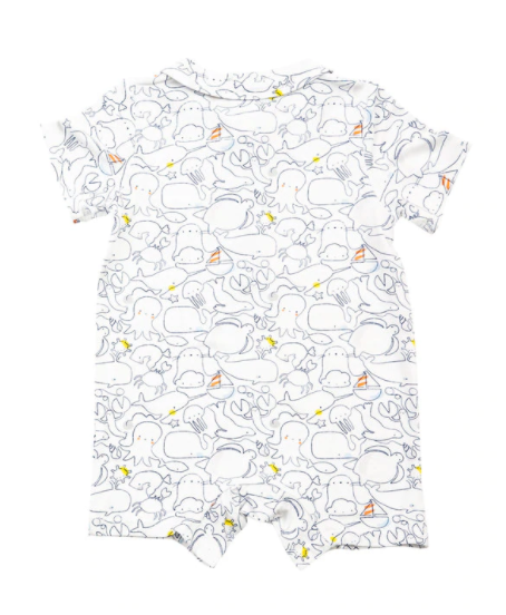 Sea Life Polo Romper