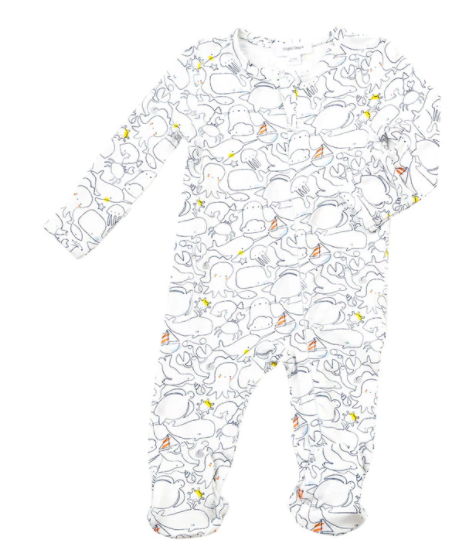 Sea Life Zipper Footie