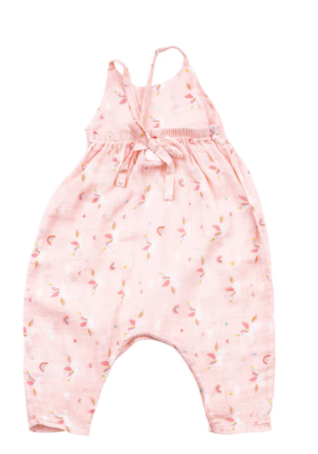 Unicorns Tie Back Romper