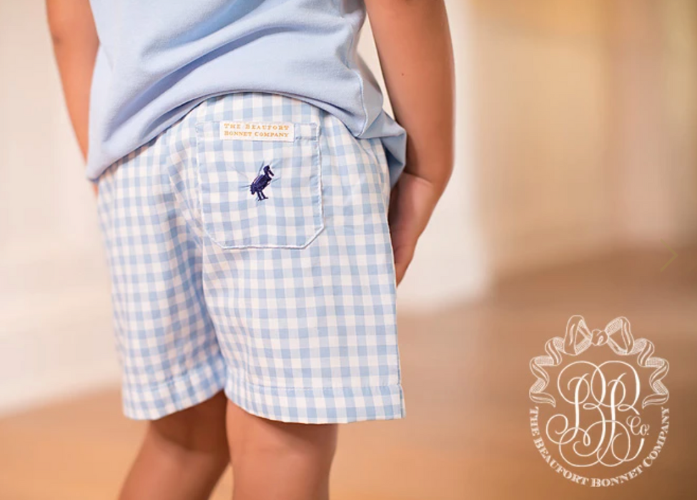 Shelton Shorts Blue Grand Gasparilla Gingham