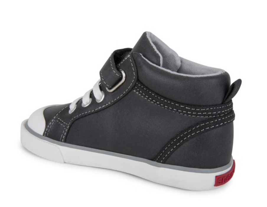 Peyton Black Leather Sneaker